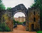 Scottish painting showing Culzean castle